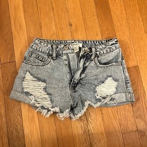 Forever 21 High waisted, light wash shorts